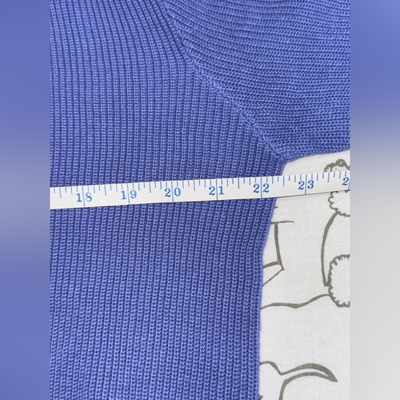 vintage L.L.Bean blue knit long-sleeve Henley sweater NWT And Receipt 1988 - Picture 9 of 12